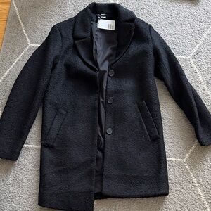 H&M Elegant Black Pea Coat